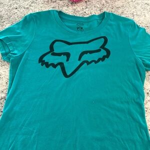 Women’s size large teal fox tshirt